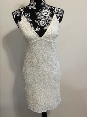 Kimchi Blue Cream Lace Slip Dress
